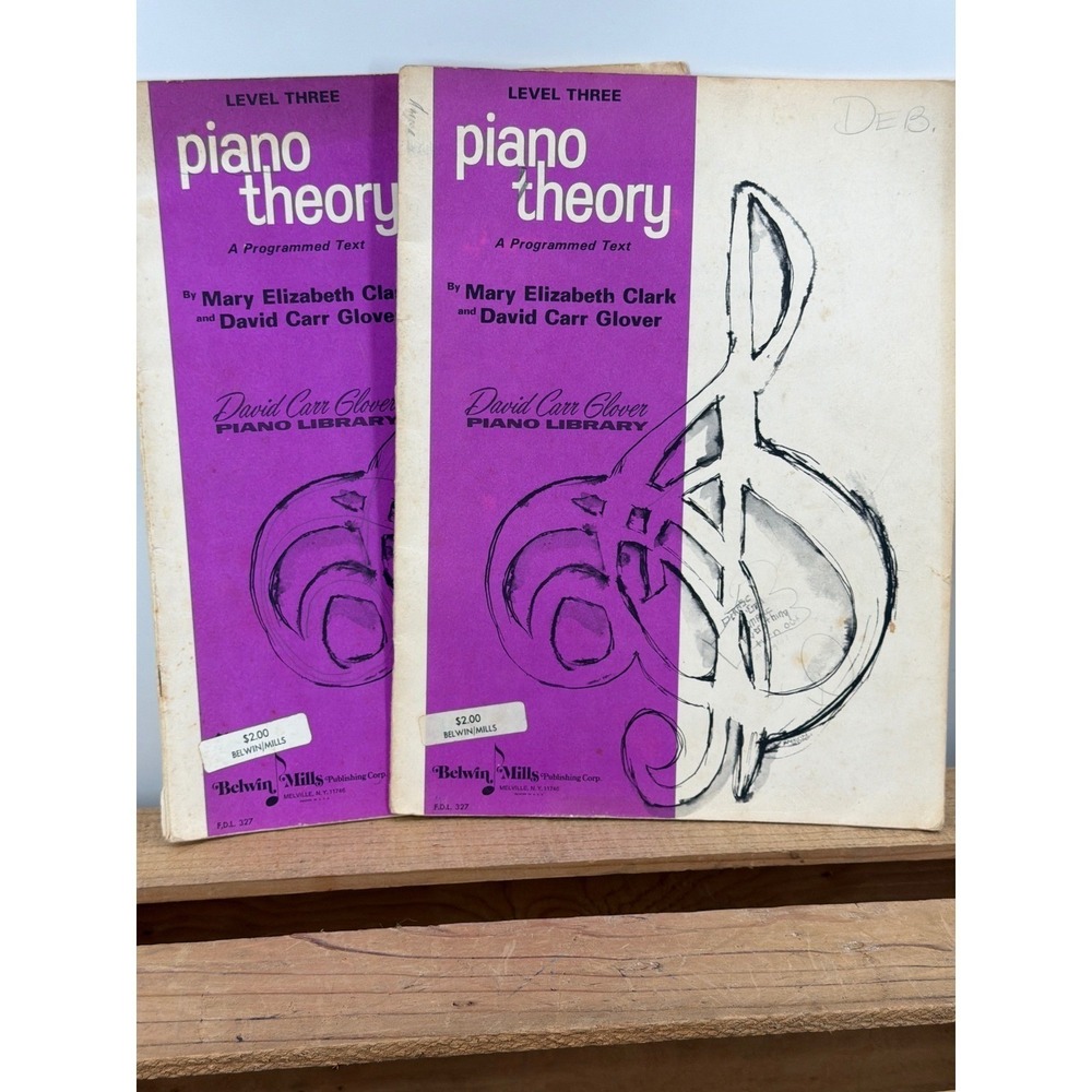 2‎ David Carr Glover Piano Library Piano Theory Level 3 Programmed Text Books